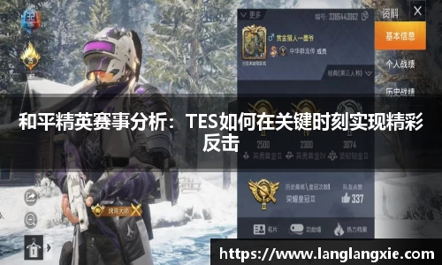 和平精英赛事分析：TES如何在关键时刻实现精彩反击